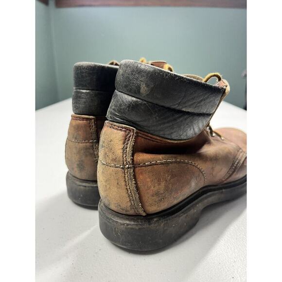 Redwing Womens Low Lace Up Western Vintage Leather Work Boot Size 7B - Picture 2 of 8
